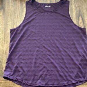 Zyia Active Muscle Tank Purple Sleeveless Tank Top Relaxed Fit size XXXL